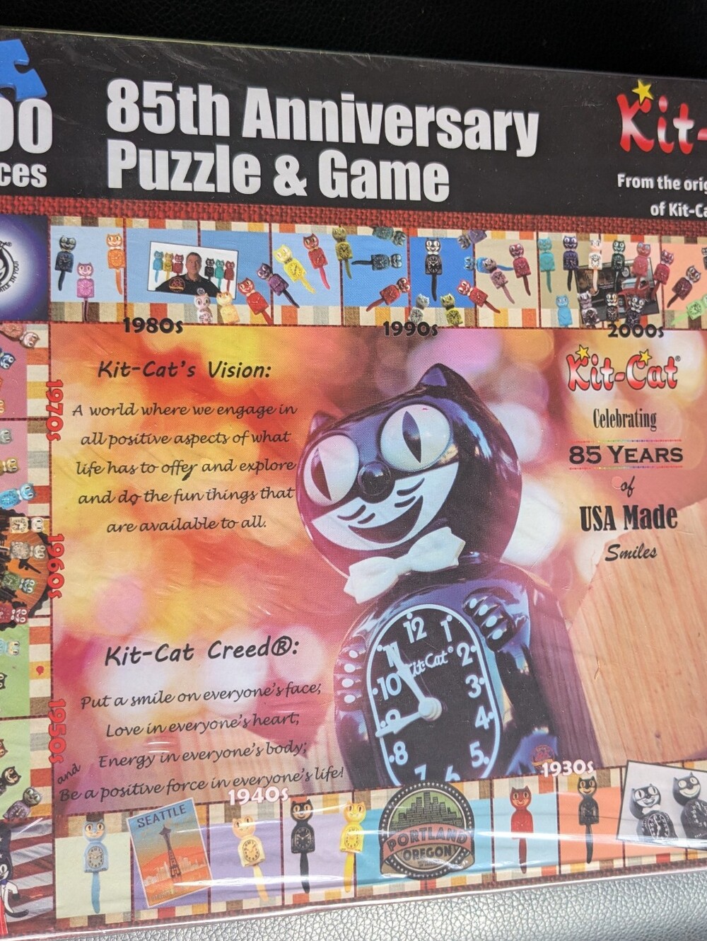 Kit-cat 85th anniversary puzzle and game